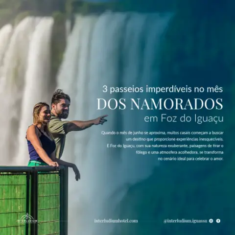 Imagem representativa: Mês dos namorados em Foz: 3 passeios românticos para aproveitar a dois