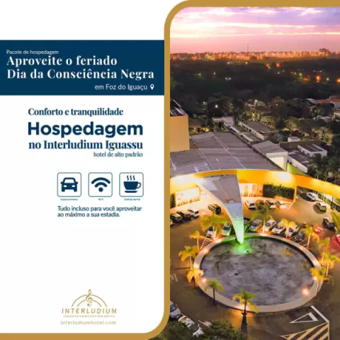 Imagem representativa: Hospedagem Aproveite o feriado Dia da Consciência Negra em Foz do Iguaçu, PR