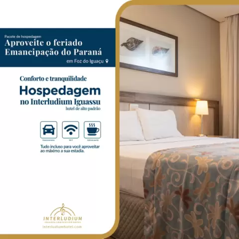 Imagem representativa: Hospedagem Feriado Emancipação do Paraná | Foz do Iguaçu, PR