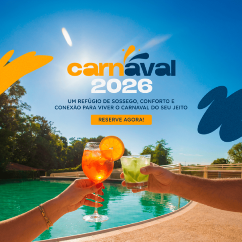 Imagem representativa: Viva o Carnaval 2026 descanso e diversão. Viva o Carnaval do seu jeito.
