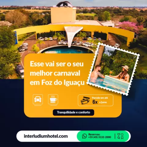Imagem representativa: Hospedagem Carnaval no Interludium Iguassu | Conforto e diversão em Foz do Iguaçu