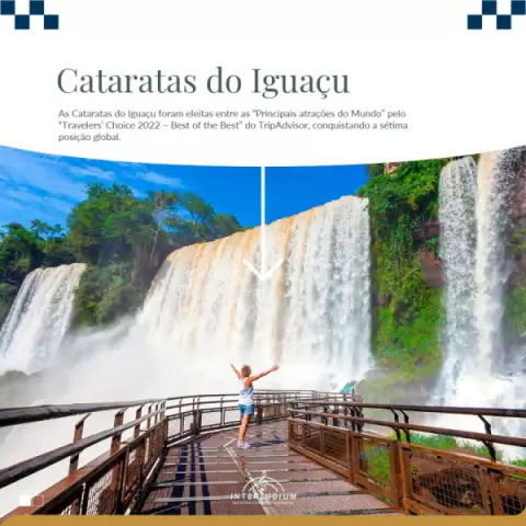 Imagem representativa: Cataratas do Iguaçu: Uma das Principais Atrações do Mundo - Travelers’ Choice 2022 – Best of the Best