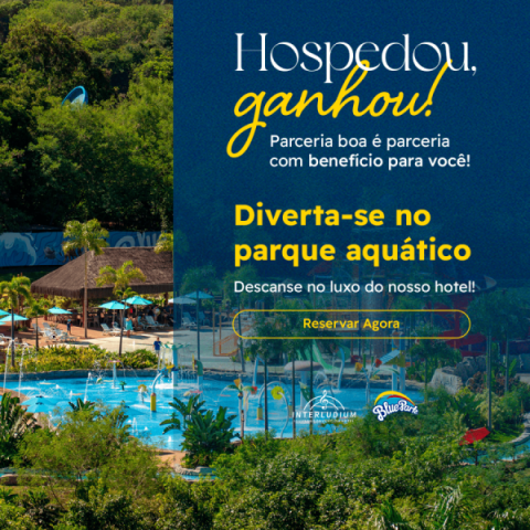 Imagem representativa: Hospedou, Ganhou Interludium: Ganhe Ingresso para o Blue Park