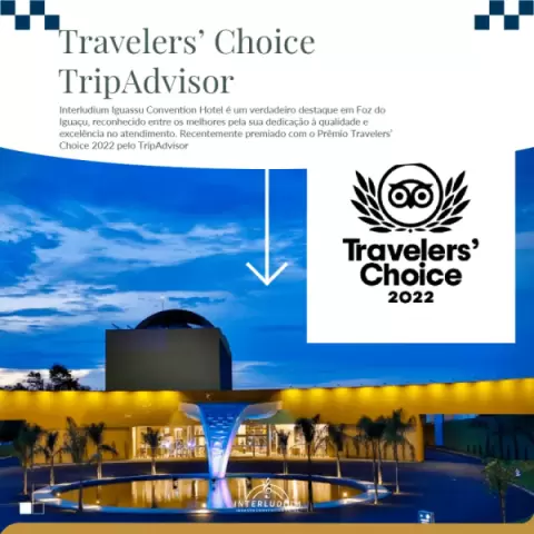 Imagem representativa: Interludium Iguassu Convention Hotel -  Prêmio Travelers’ Choice 2022 pelo TripAdvisor
