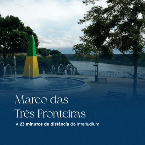 Imagem representativa: Marco das Três Fronteiras a 23 minutos do Interludium Iguassu Convention Hotel
