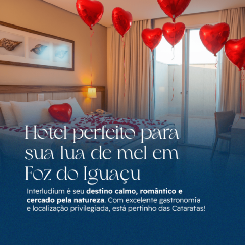 Imagem representativa: O hotel mais romântico de Foz do Iguaçu para sua lua de mel inesquecível