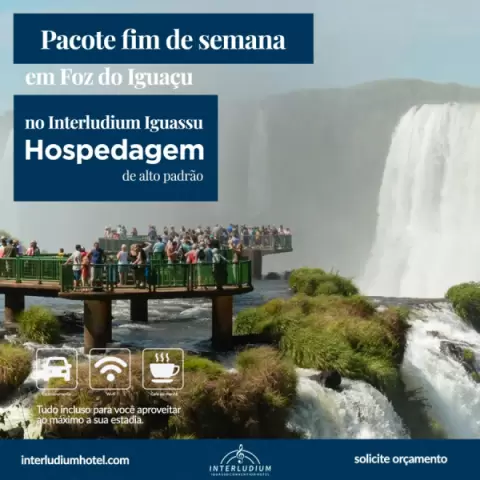 Imagem representativa: Pacote fim de semana em Foz do Iguaçu no Interludium Iguassu Convention Hotel | Solicitar orçamento