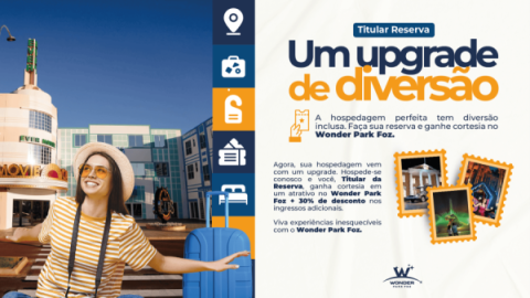 Imagem representativa: Promoção Wonder Park + Interludium: Hospedagem com Cortesia Exclusiva