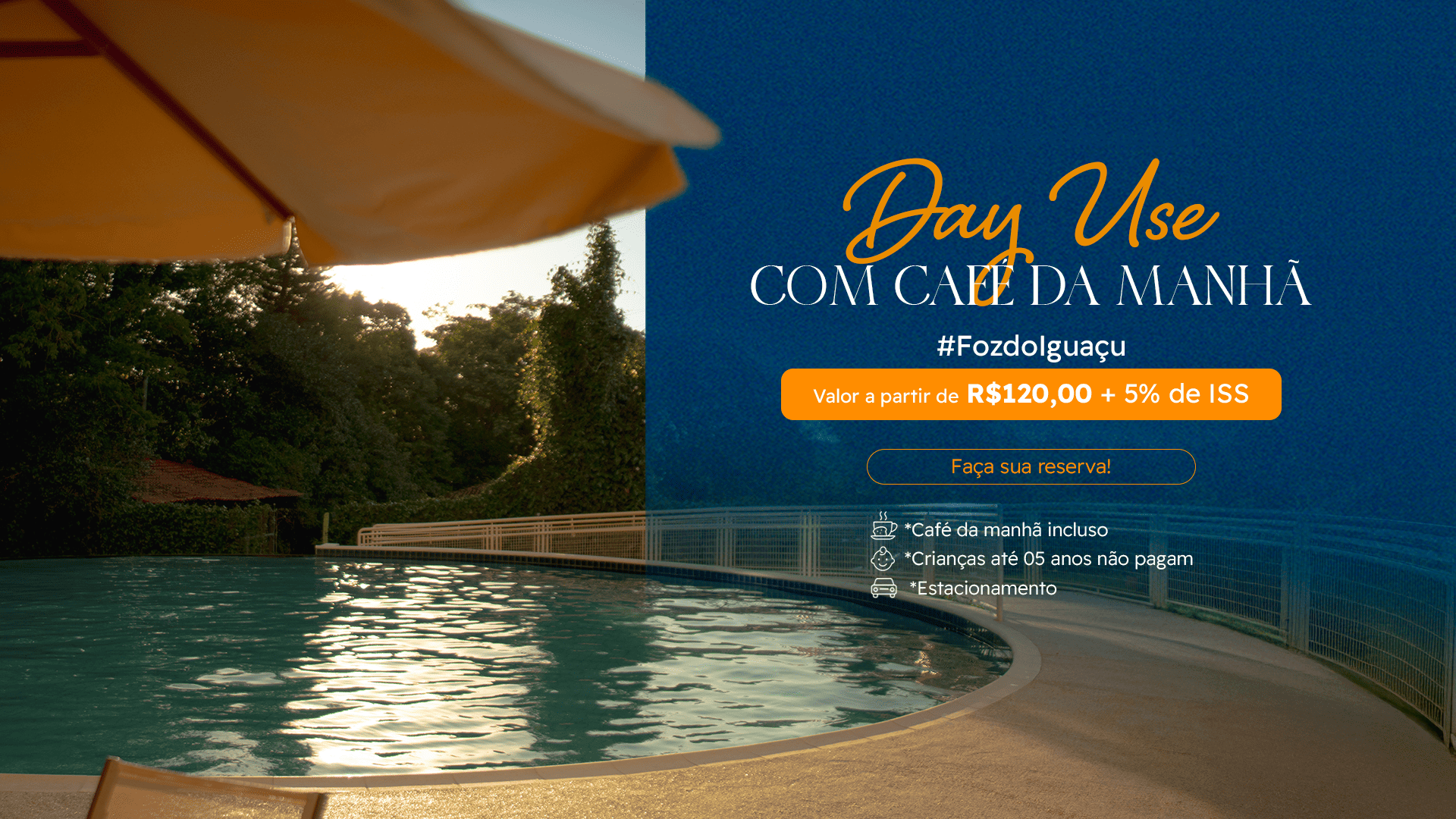 Hotel com Day Use em Foz do Iguaçu - Incluso café da manhã