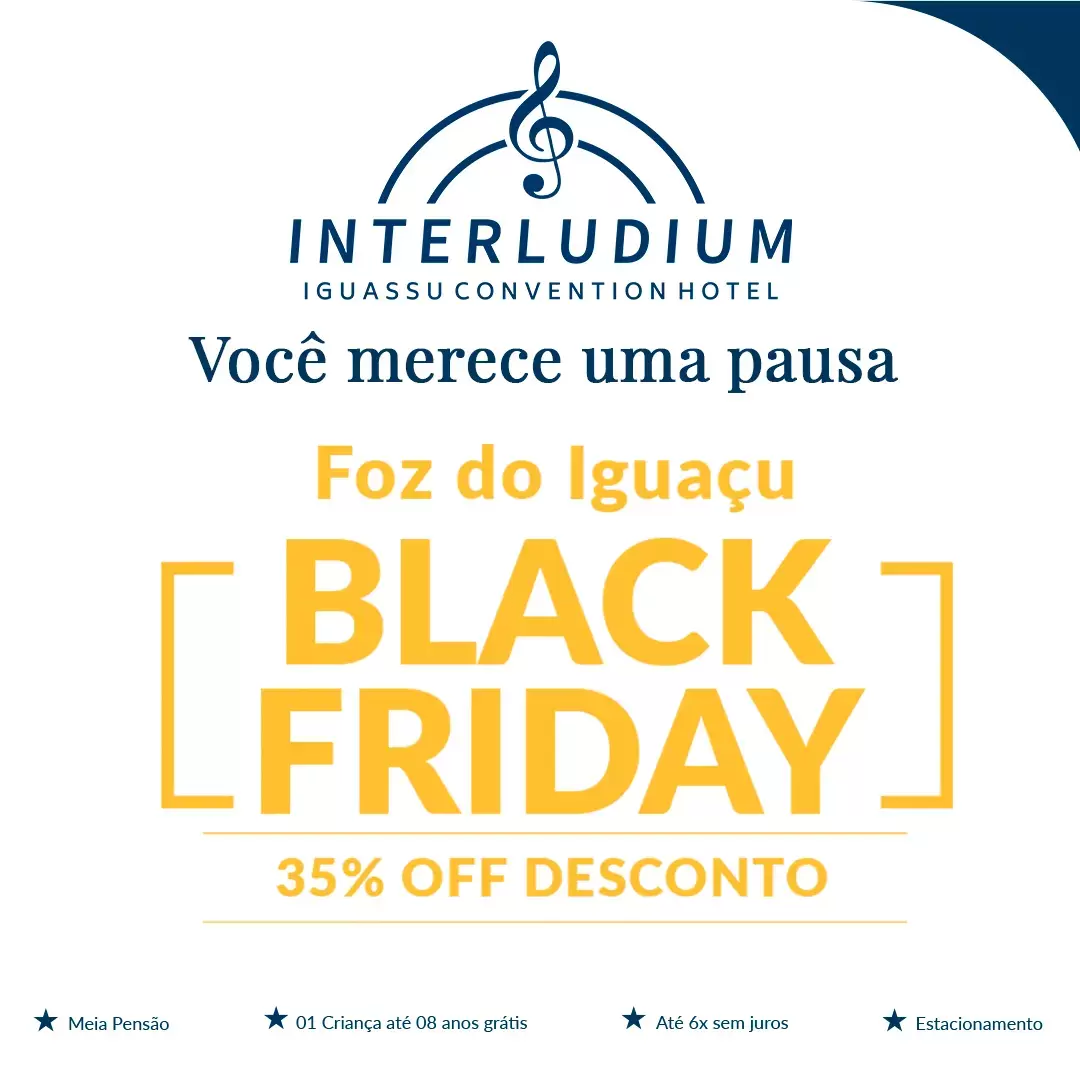Imagem representativa Hotel em Foz do Iguaçu com descontos de Black Friday Imagem representativa Hotel em Foz do Iguaçu com descontos de Black Friday