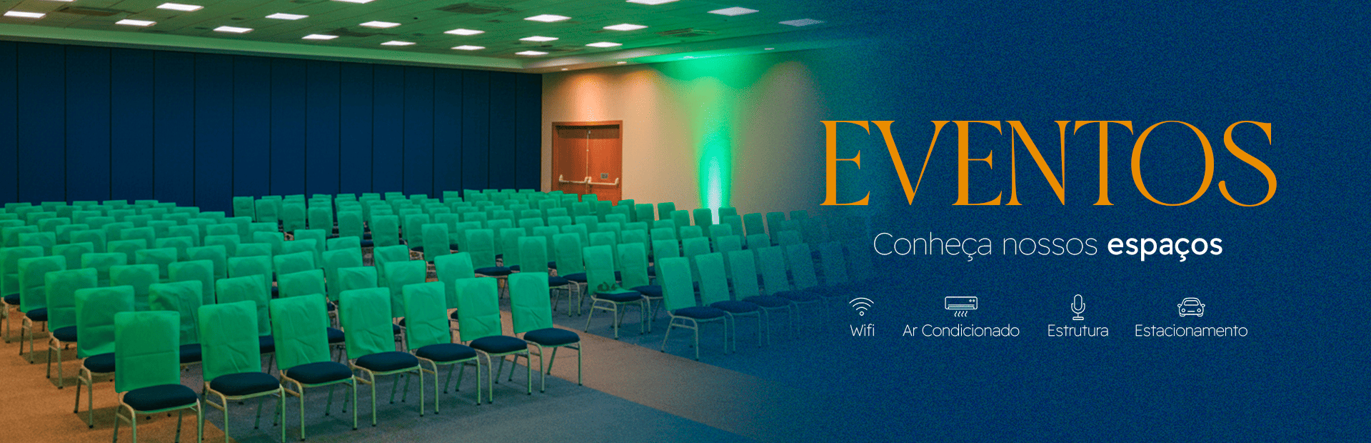 Espaços de eventos do Interludium Iguassu Convention Hotel